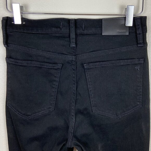 MADEWELL | 10'' High Rise Skinny Jeans Black 27 - Picture 7 of 9